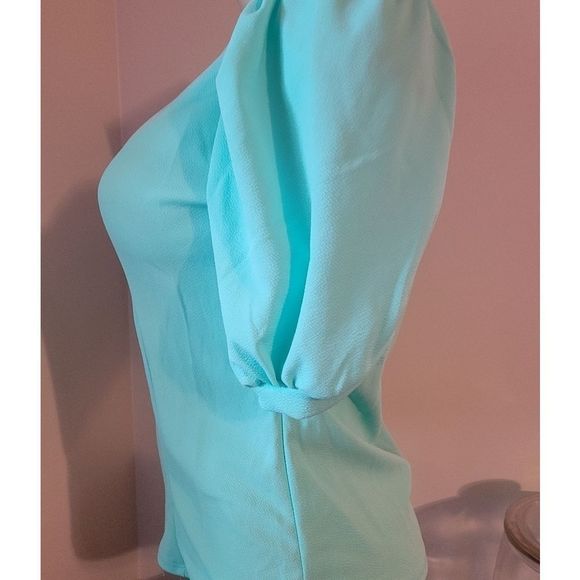 Plus size puff Sleeve top. - Picture 4 of 8